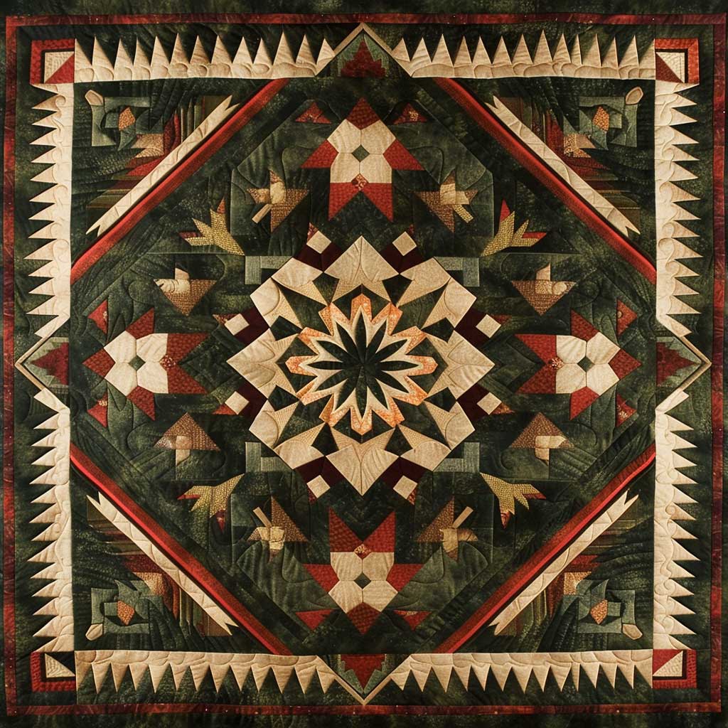 Native American Inspired Star WJ2906014CL Quilt