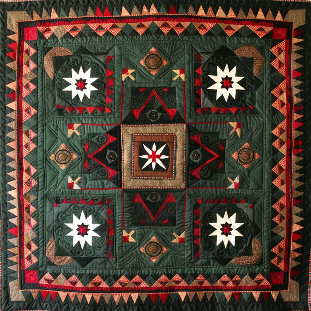 Native American Inspired Star WJ2906016CL Quilt