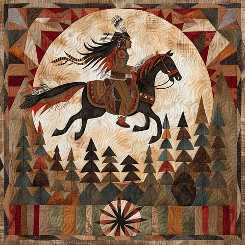 Native American Riding WM2507001CL Quilt