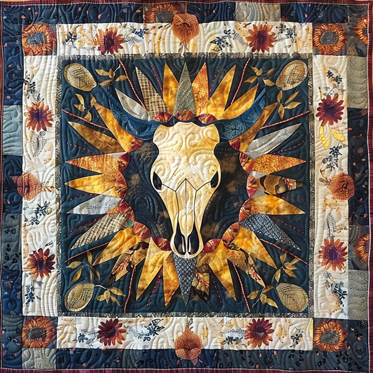 Native American Skull XR1805011CL Quilt