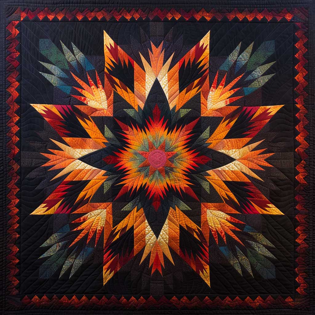 Native American Star WJ0307008CL Quilt