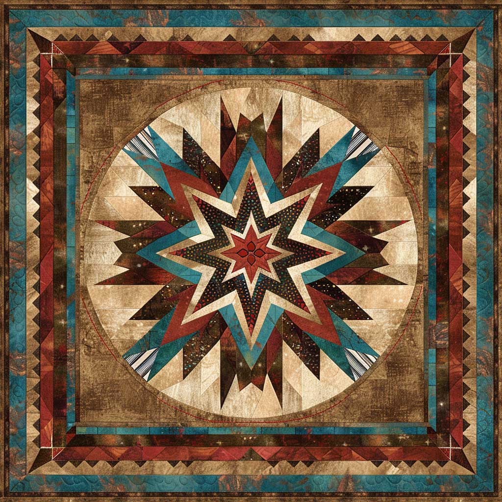 Native American Star WJ0507020CL Quilt