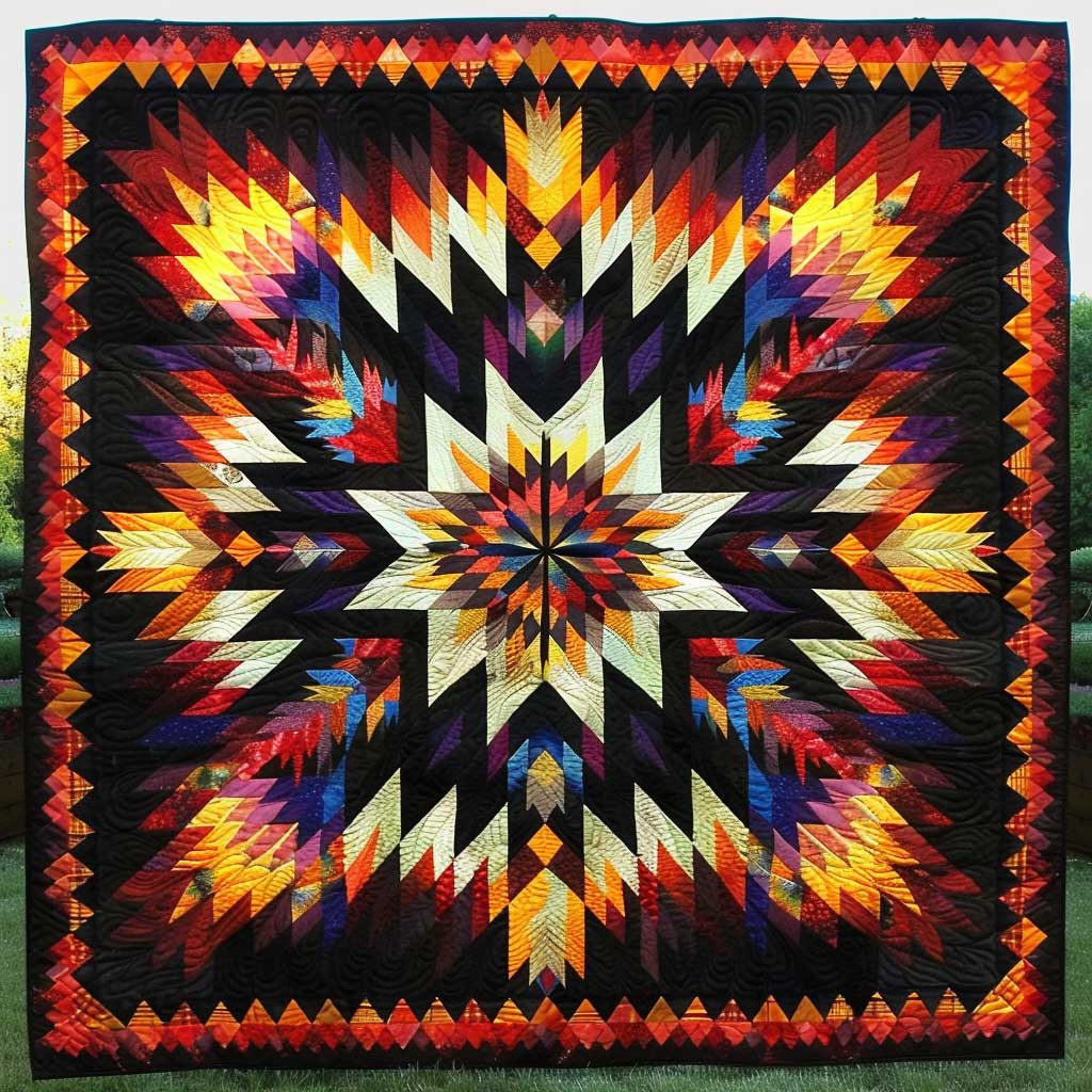 Native American Star XR1906004CL Quilt