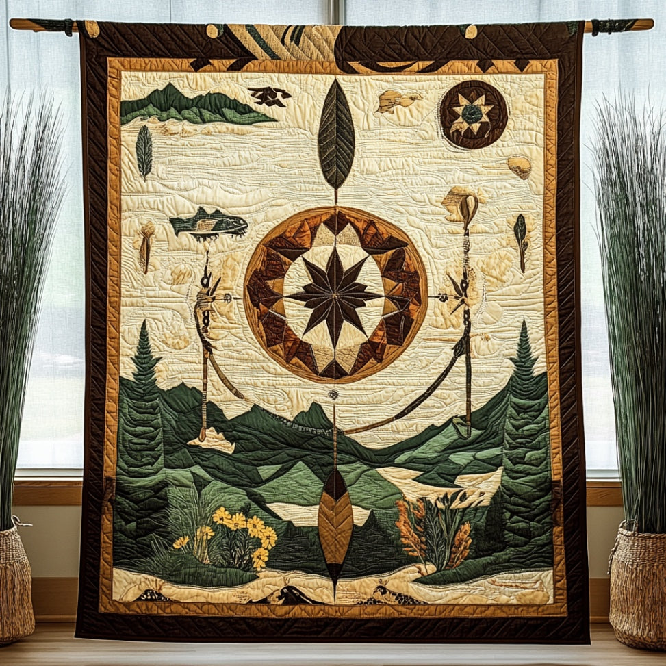 Native American Tribal WU1801024CL Quilt