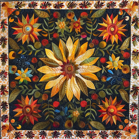 Native Sunflowers XR1805005CL Quilt