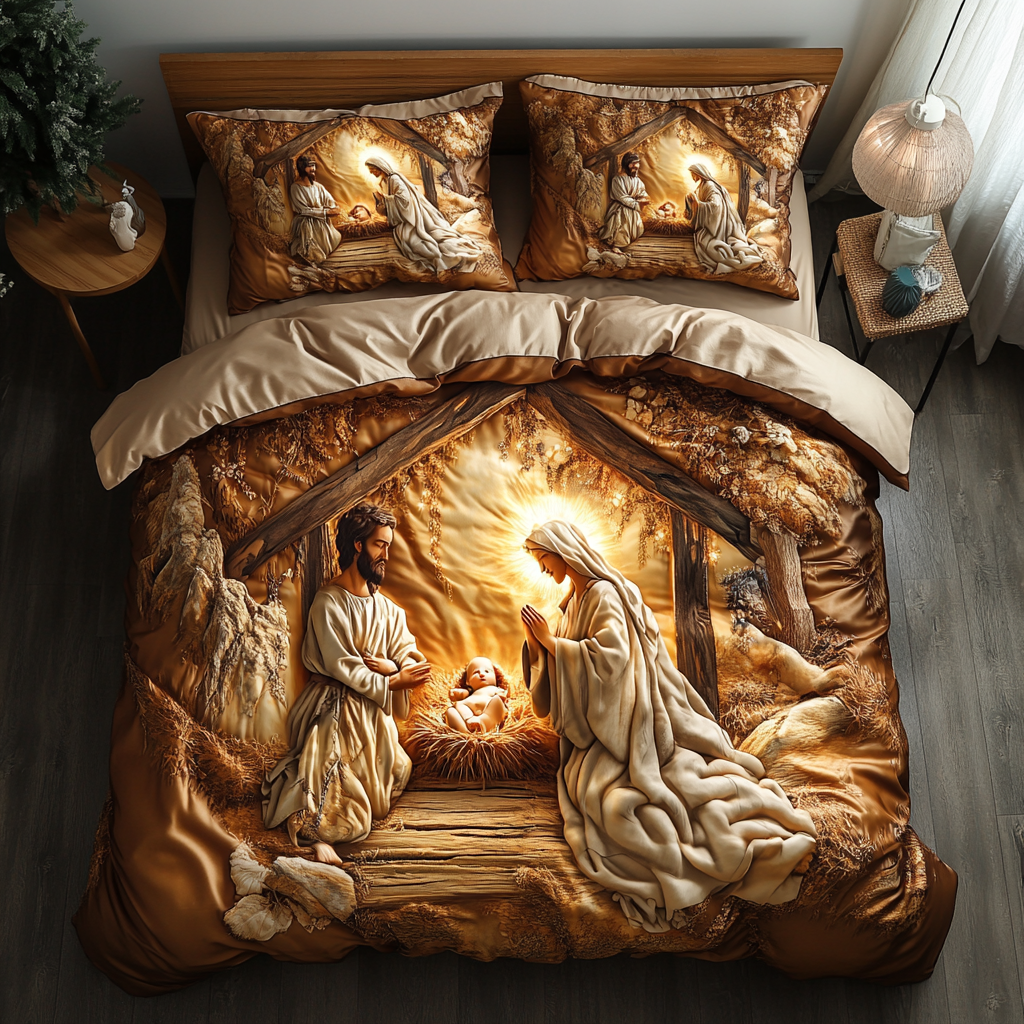 Nativity Of Jesus WU1401008CL Duvet Cover Set – Cozzyhomes