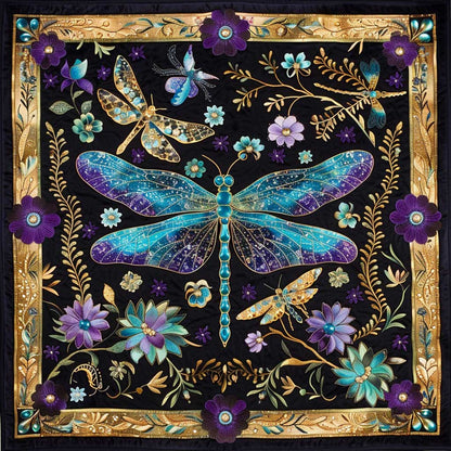 Night Dragonflies XR0207032CL Quilt