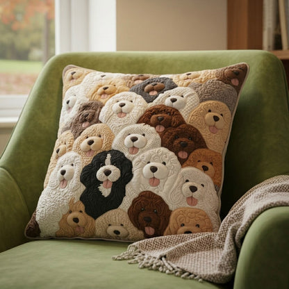 Goldendoodle WJ0303004CL Quilt Pillow Case