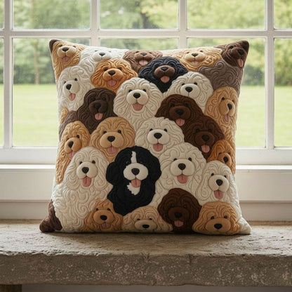 Goldendoodle WJ0303004CL Quilt Pillow Case