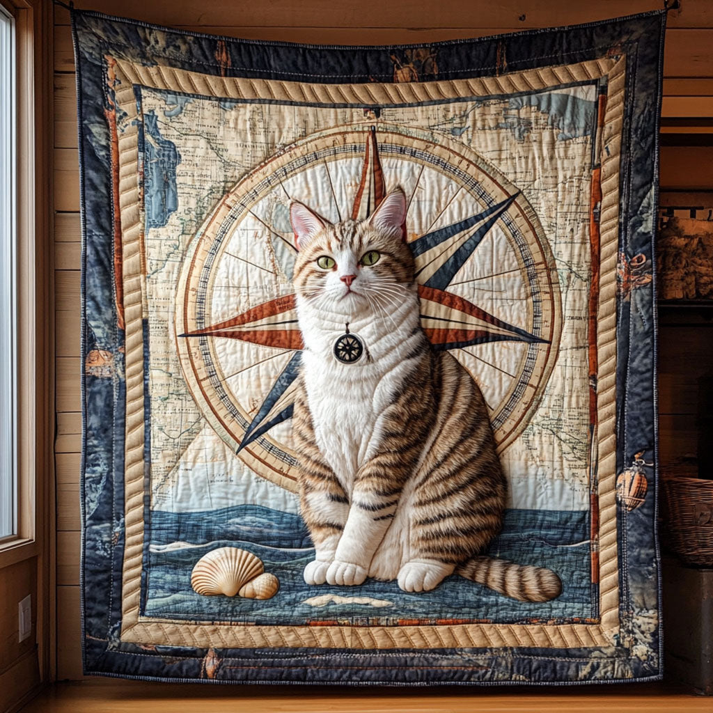 Ocean Voyager Kitty CP2406038CL Quilt