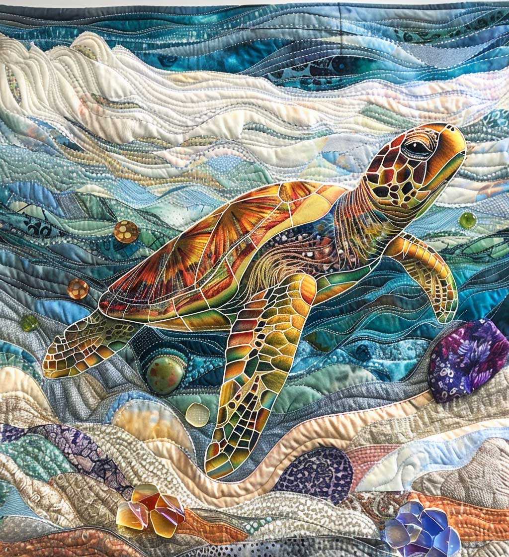 Oceanic Dream Turtle XR0808059CL Quilt