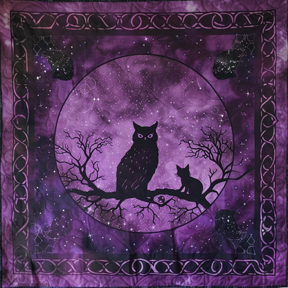 Owl And Cat WJ2406017CL Quilt