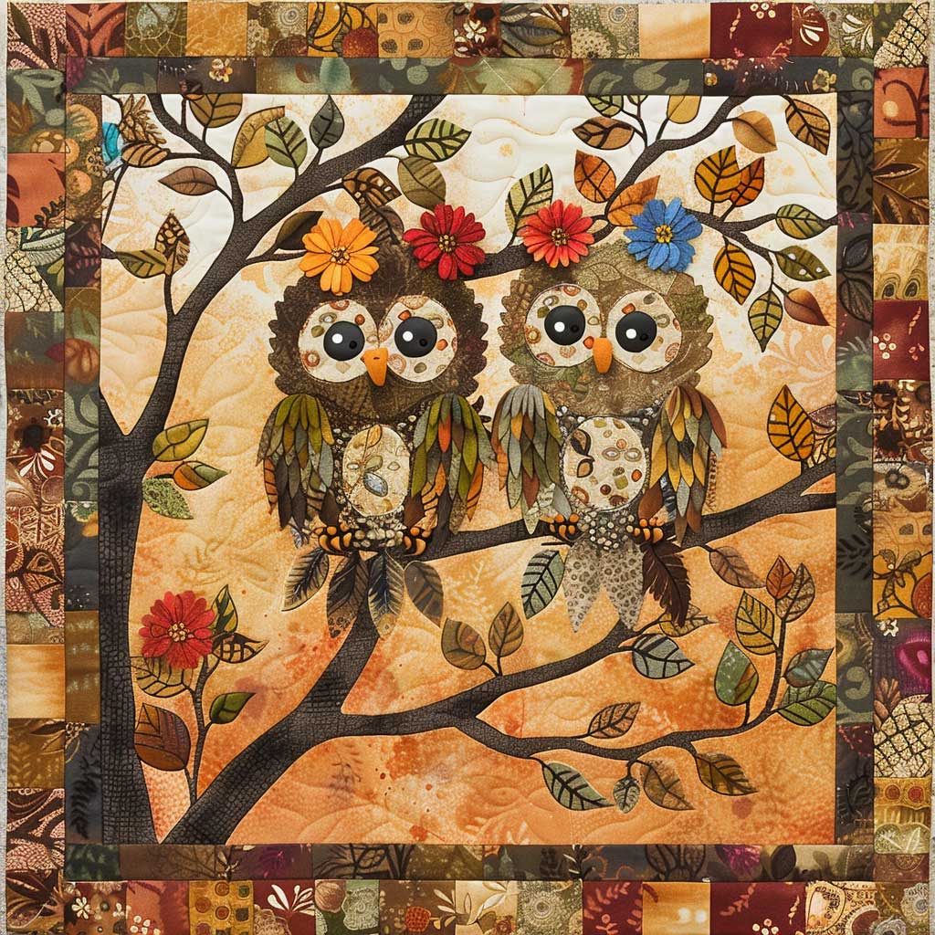 Owl Couple WJ3007037CL Quilt