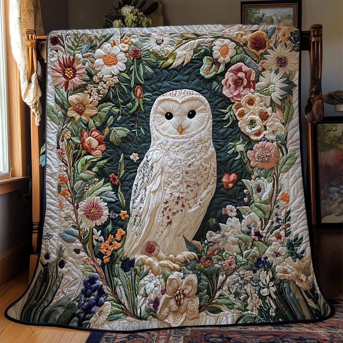 Owl Haven Floral YR0602016CL Quilt