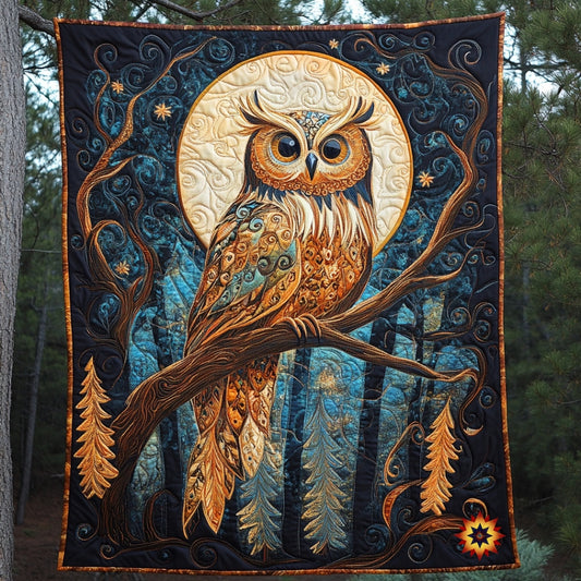 Owl Into The Night WU0912042CL Quilt