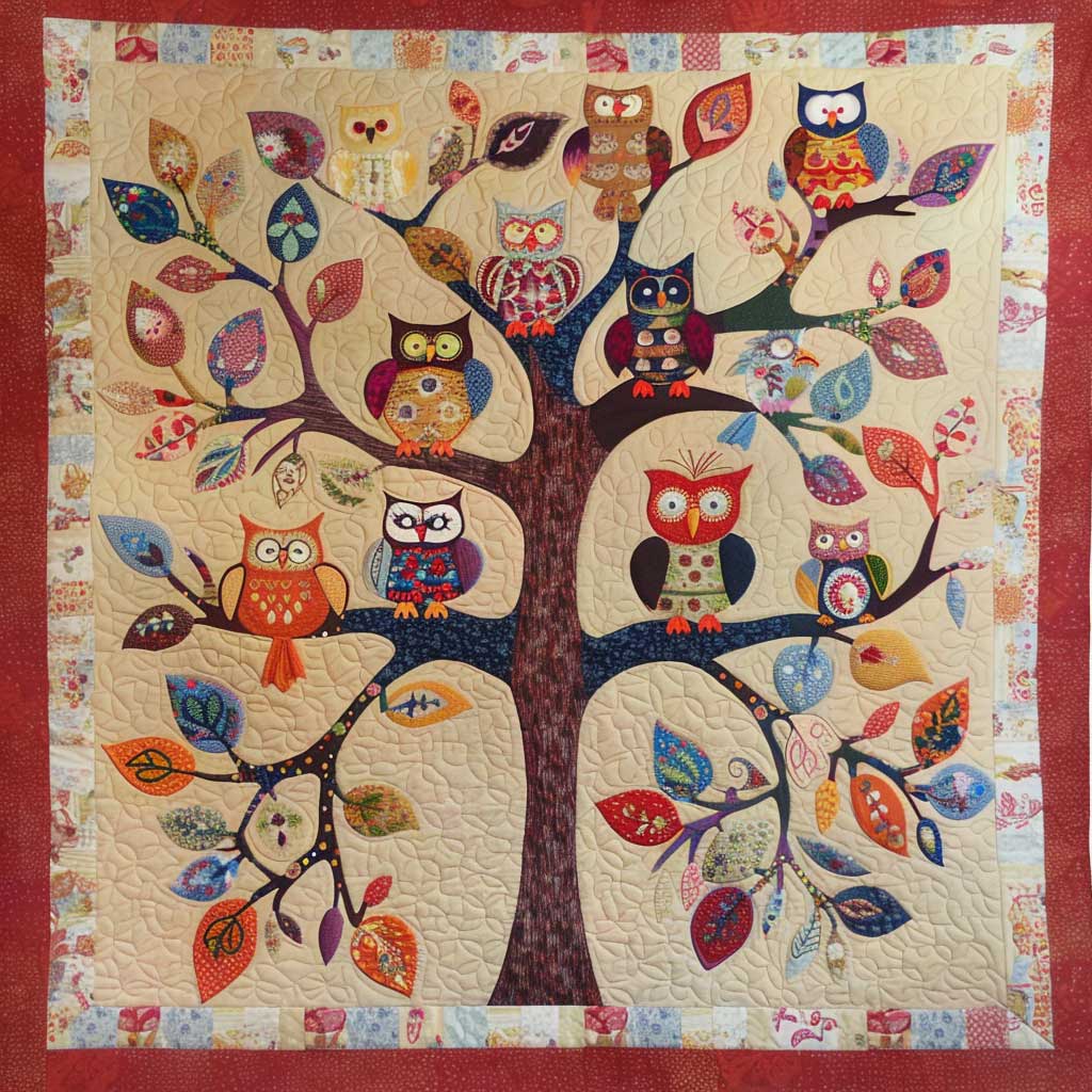 Owl Tree XR1806003CL Quilt