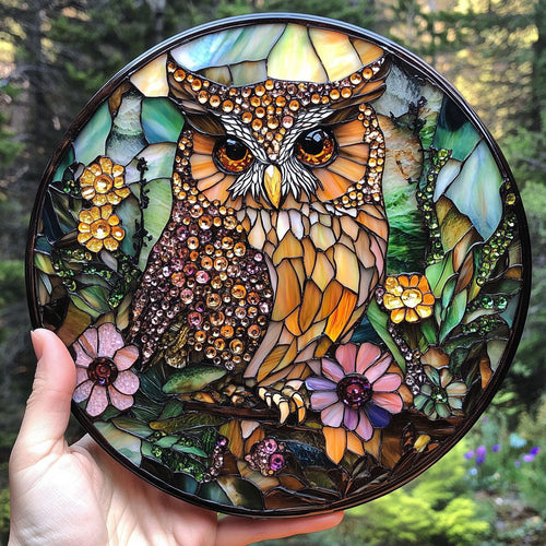 Owl WU1601043CL Suncatcher