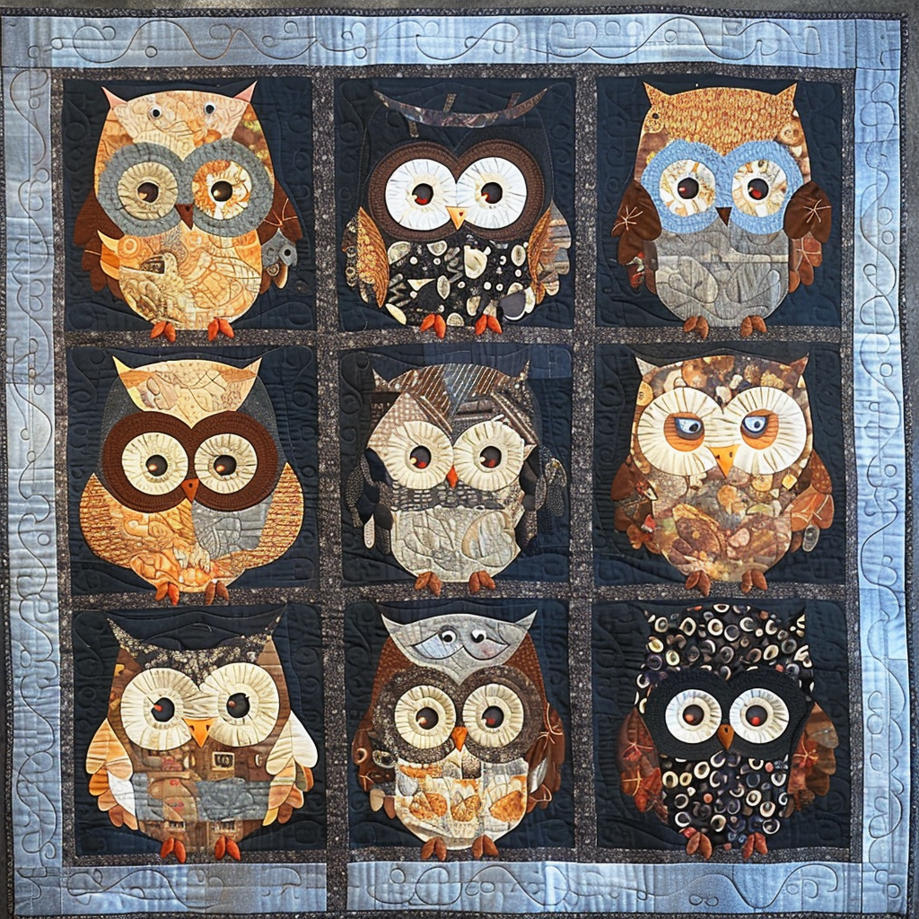 Owls XR1706020CL Quilt