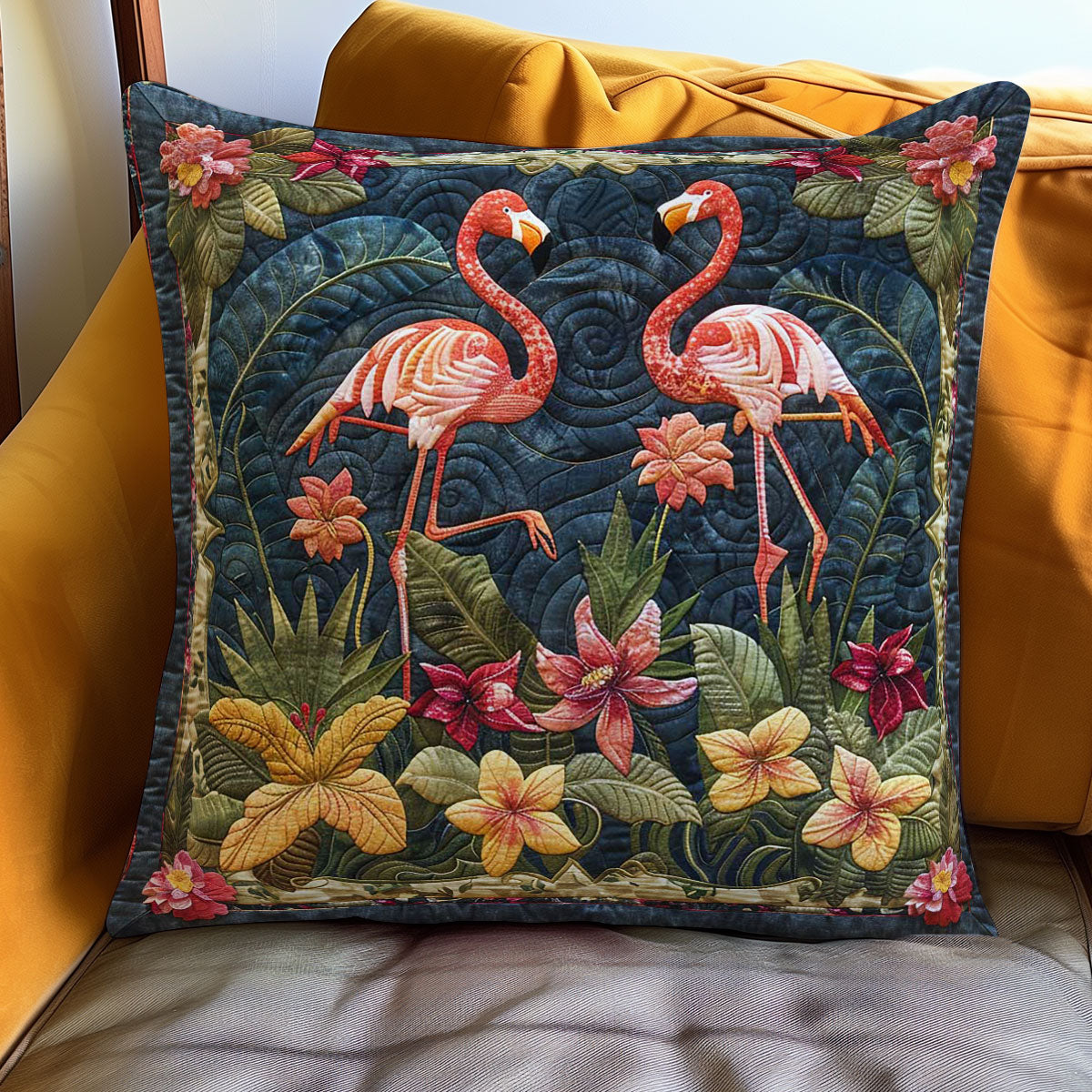 Pair Of Flamingos WN2907077CL Pillow Case