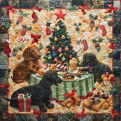 Party Dachshunds WM2707001CL Quilt