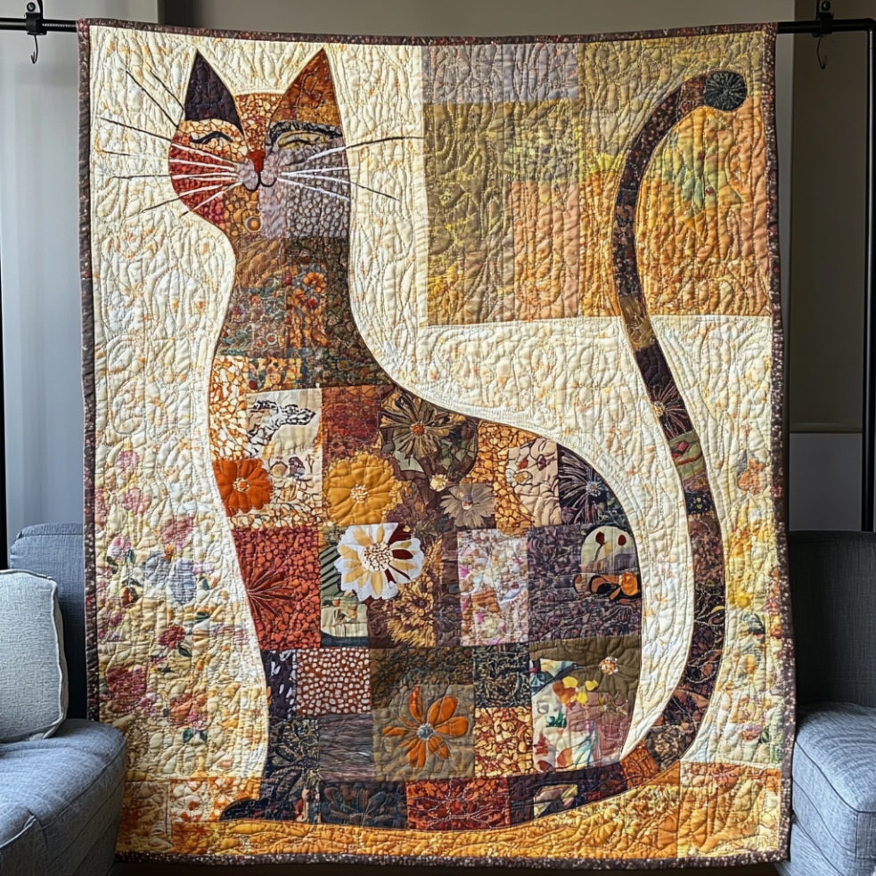 Patchwork Cat WU0401062CL Quilt