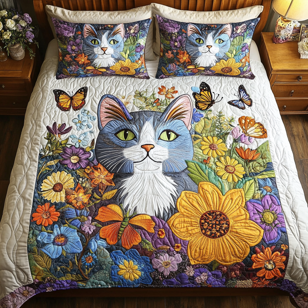 Paws and Petals YR2401007CL Duvet Cover Set