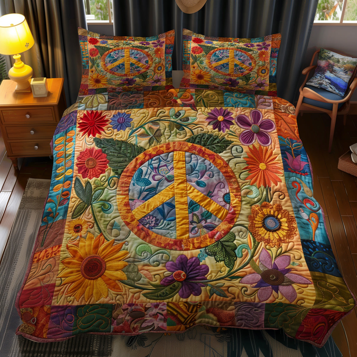 Peace Love YR3112006CL Duvet Cover Set