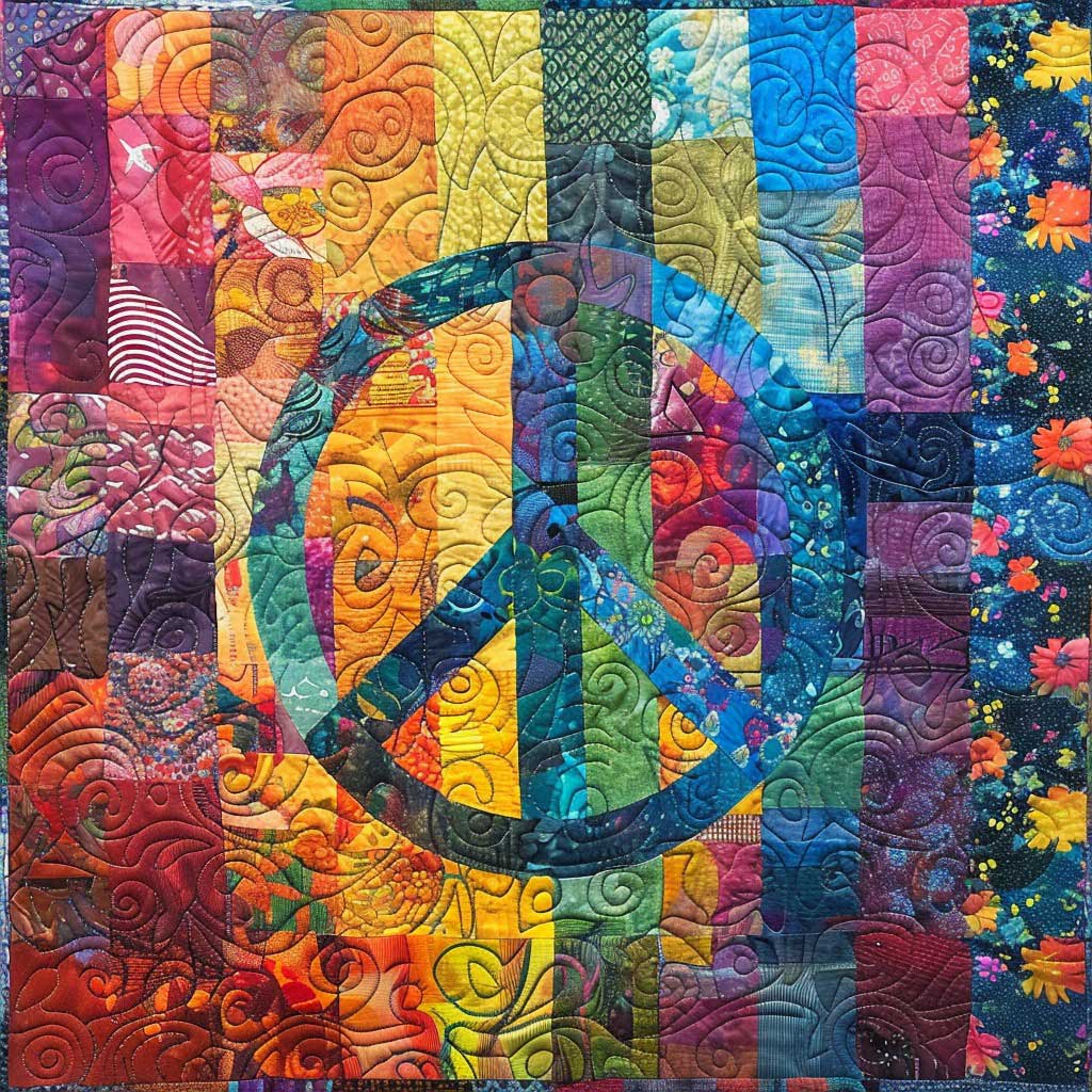 Peace Sign WM2507001CL Quilt