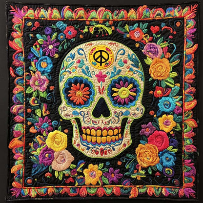 Peace Skull XR0808028CL Quilt