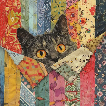 Peeking Cat WJ0108020CL Quilt