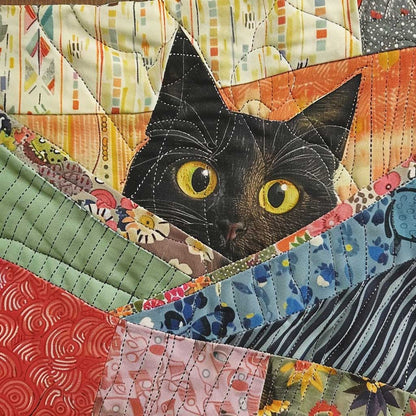 Peeking Cat WJ1907031CL Quilt