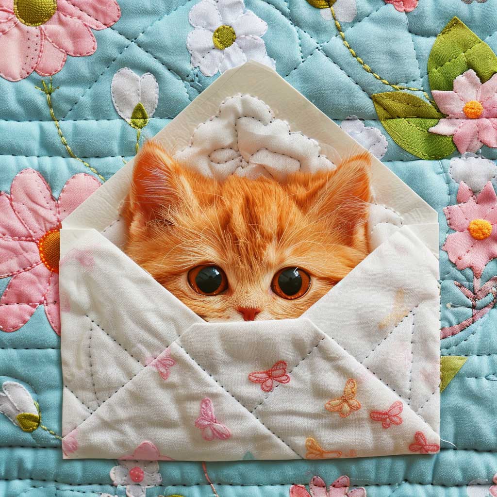 Peeking Cat WJ2307032CL Quilt