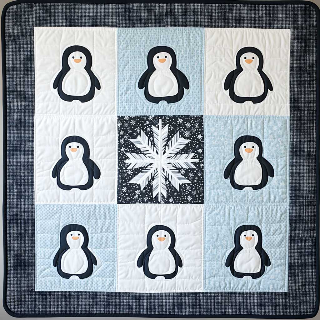 Penguin Snowflake XR0508013CL Quilt