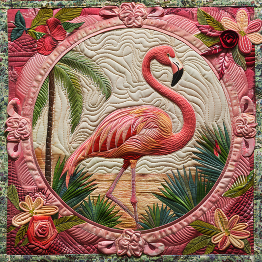 Pink Flamingo XR0306013CL Quilt