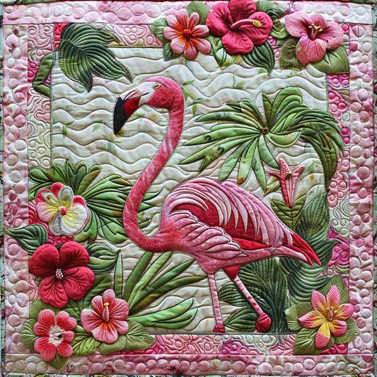 Pink Flamingo XR0306015CL Quilt