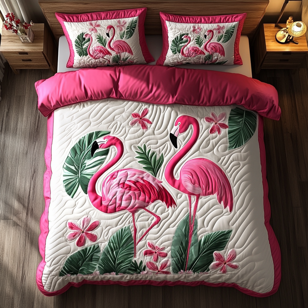 Pink Flamingos XR2002004CL Duvet Cover Set