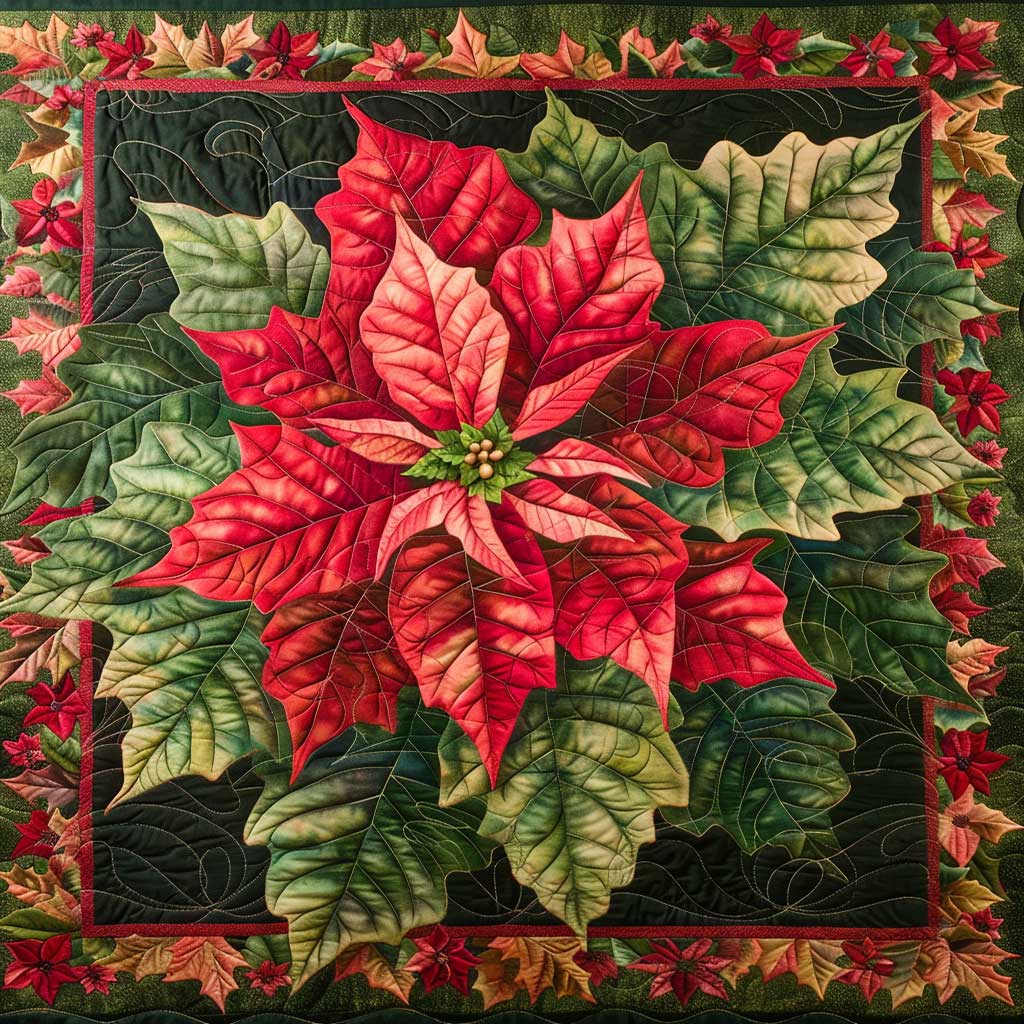 Poinsettia WJ1107012CL Quilt