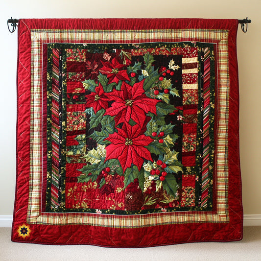 Poinsettia WU0911005CL Quilt