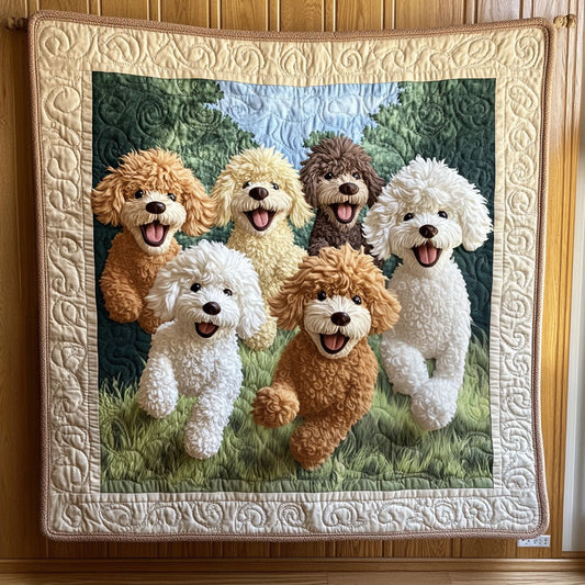 Poodle Comming CP1106031CL Quilt
