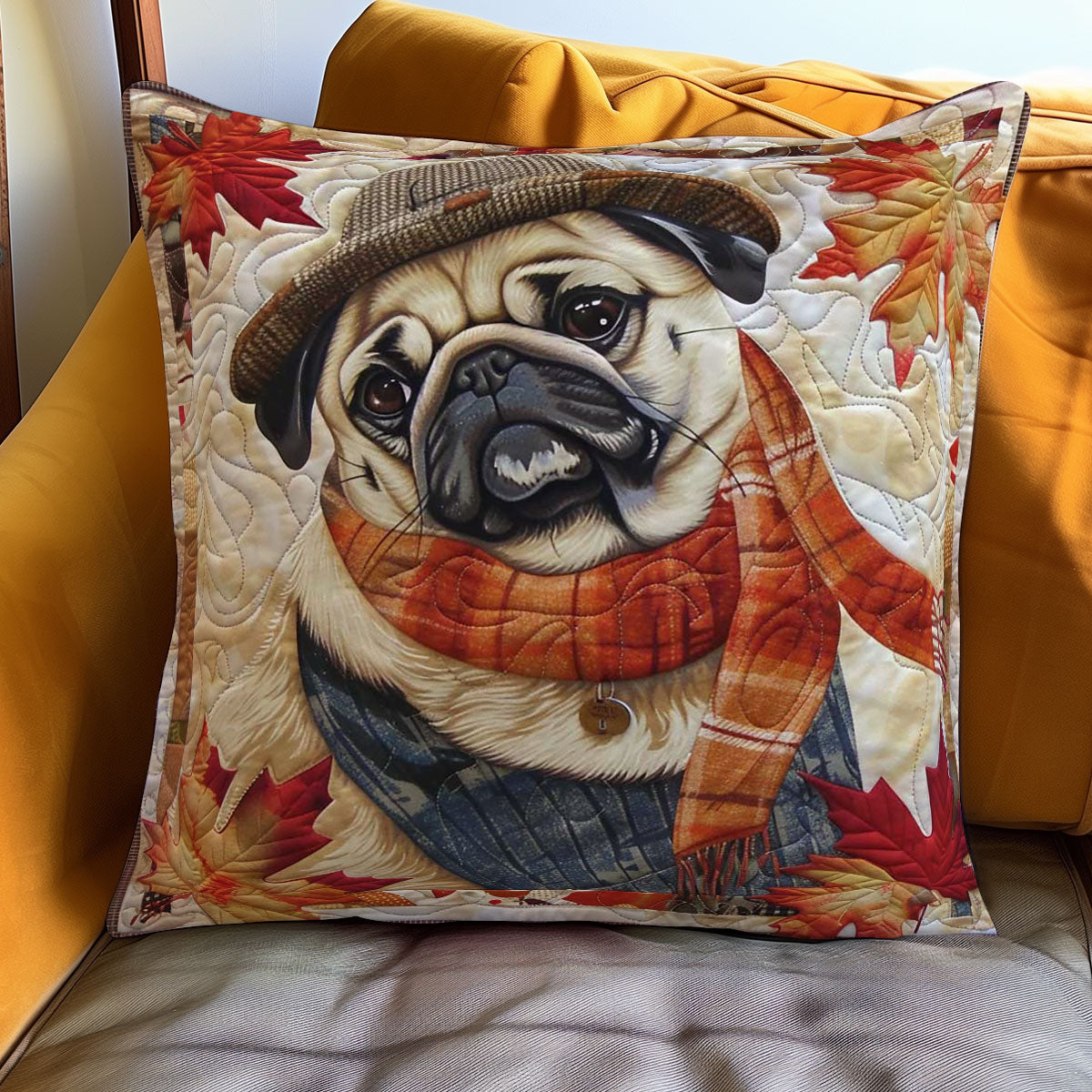 Pug Hug WN2907080CL Pillow Case