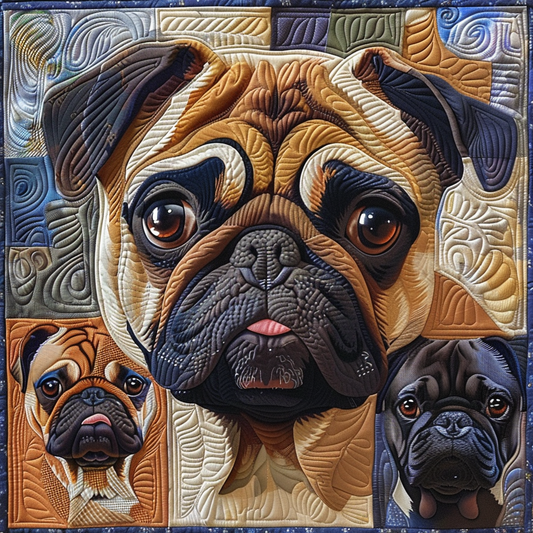 Pugs XR1805003CL Quilt