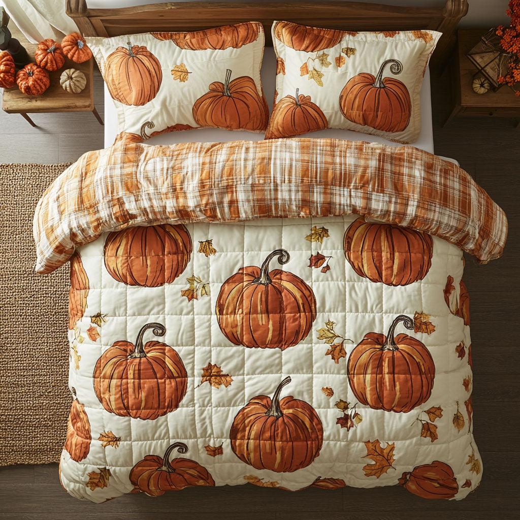 Pumpkin Autumn Vibes WU2802033CL Duvet Cover Set