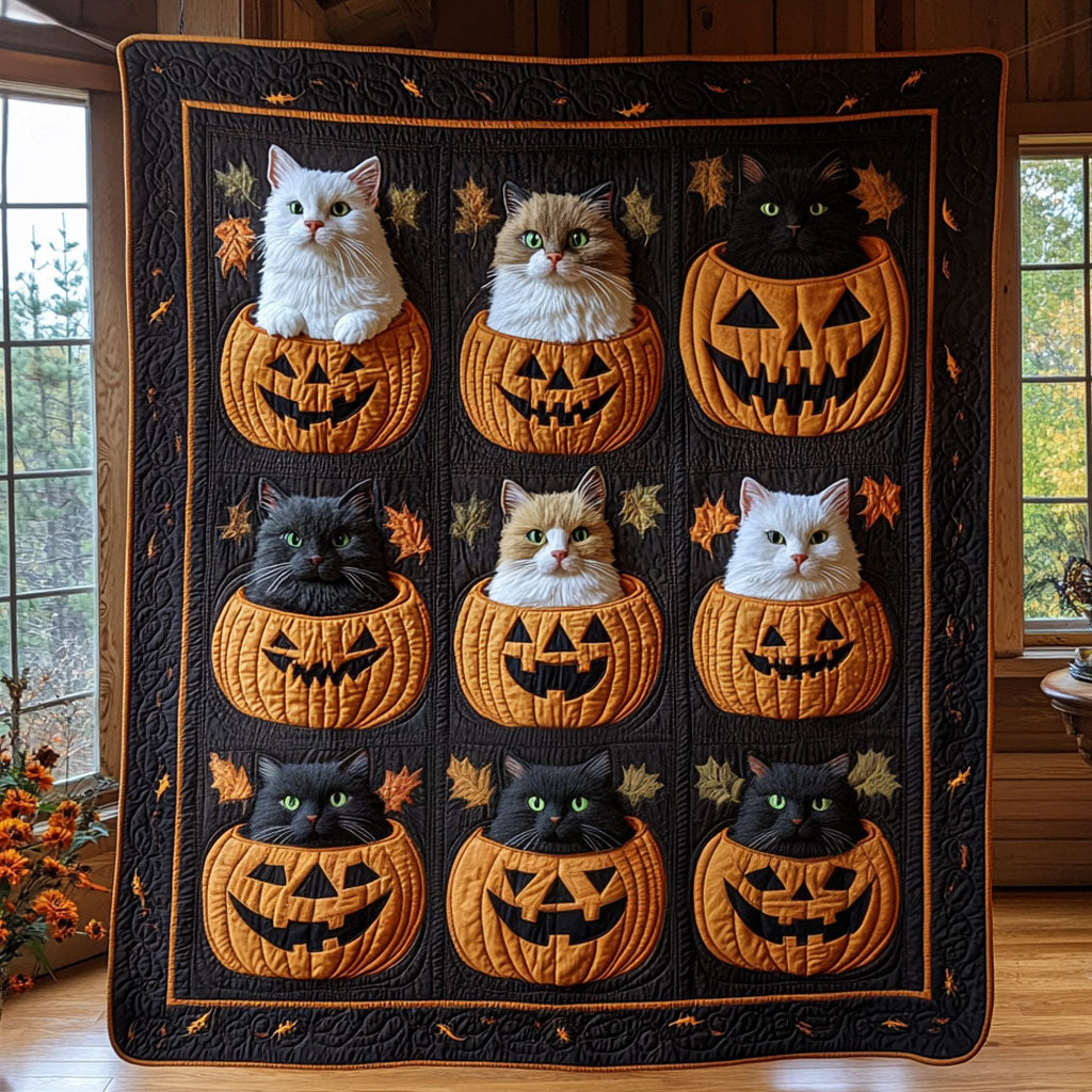 Pumpkin Whiskers CP0908067CL Quilt