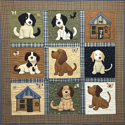 Puppies Love House XR0608018CL Quilt