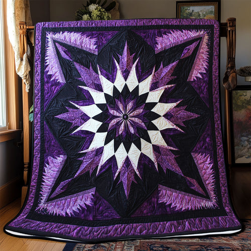 Purple Bloom YR0302002CL Quilt