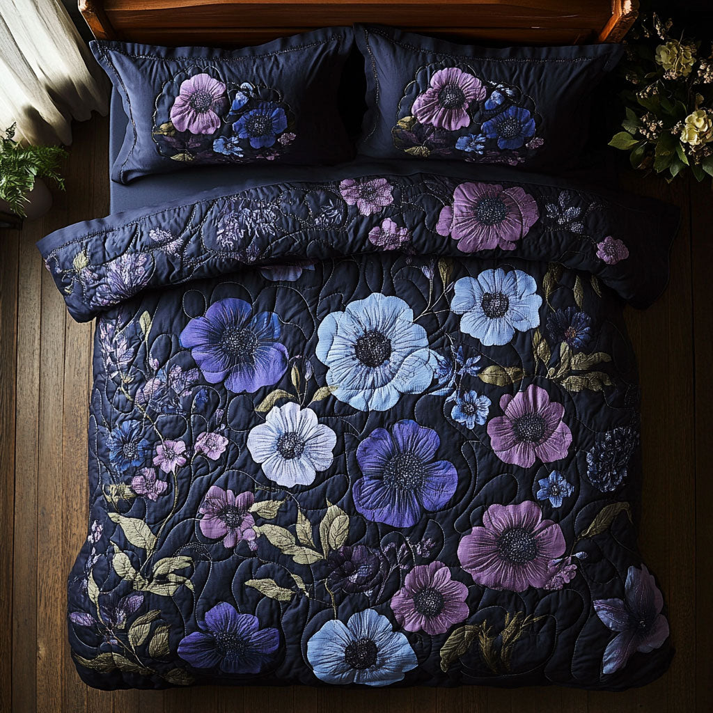Purple Blooming WU0403022CL Duvet Cover Set