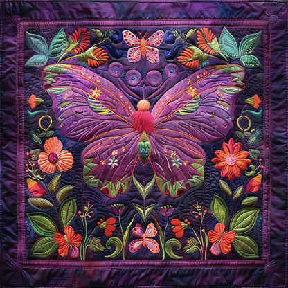 Purple Butterfly WJ1707020CL Quilt