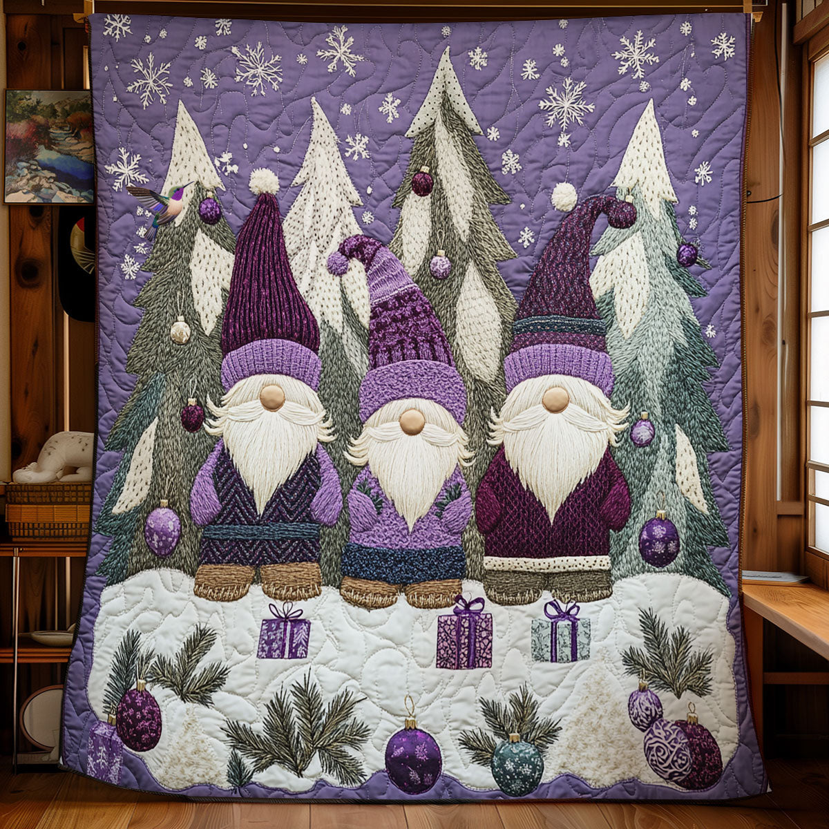 Purple Gnome WU1812050CL Quilt