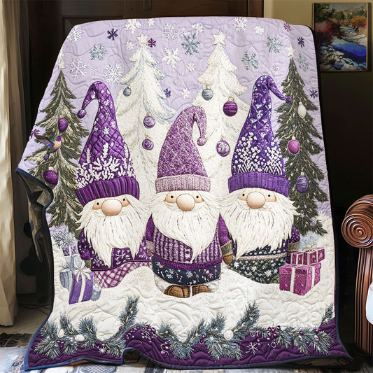 Purple Gnomes WU1812021CL Quilt