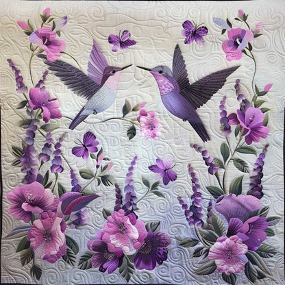 Purple Hummingbirds XR2706006CL Quilt